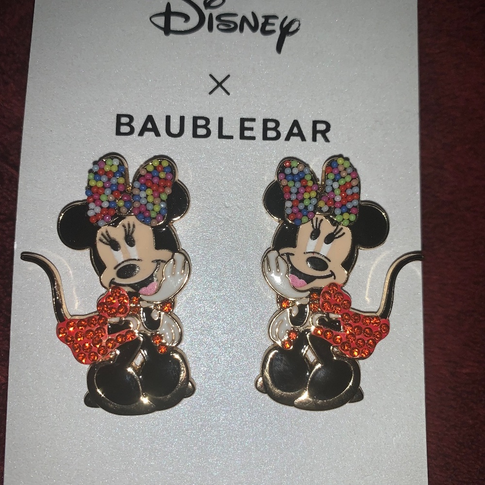 Minnie Mouse Baublebar earrings